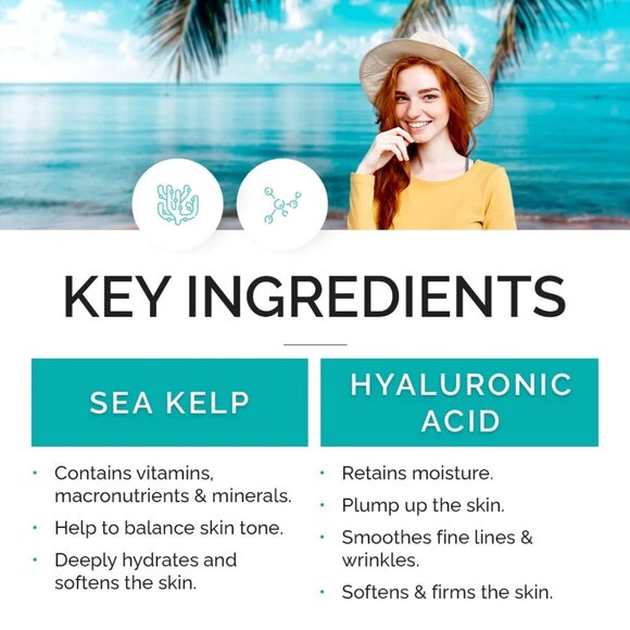 Vitamins & Sea Beauty Sea Kelp Hyaluronic Acid Sleep Mask - Picture 3 of 4